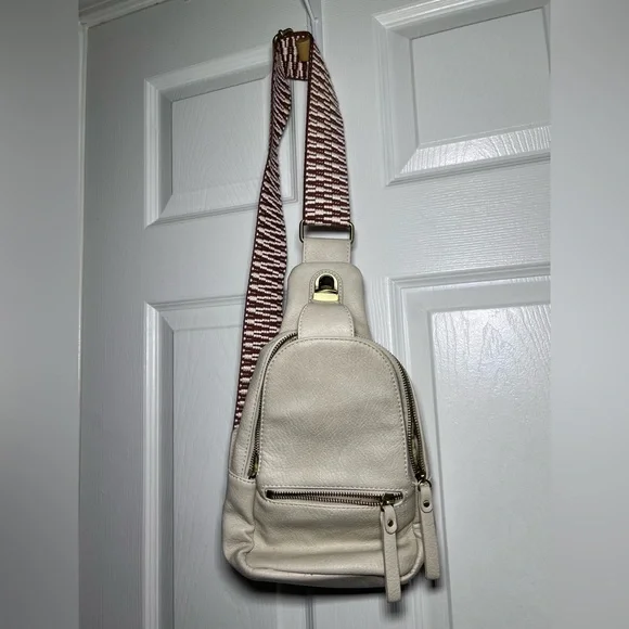 Urban Expressions | Textured Crossbody Sling Bag | Faux Leather | Adjustable - Picture 5 of 13